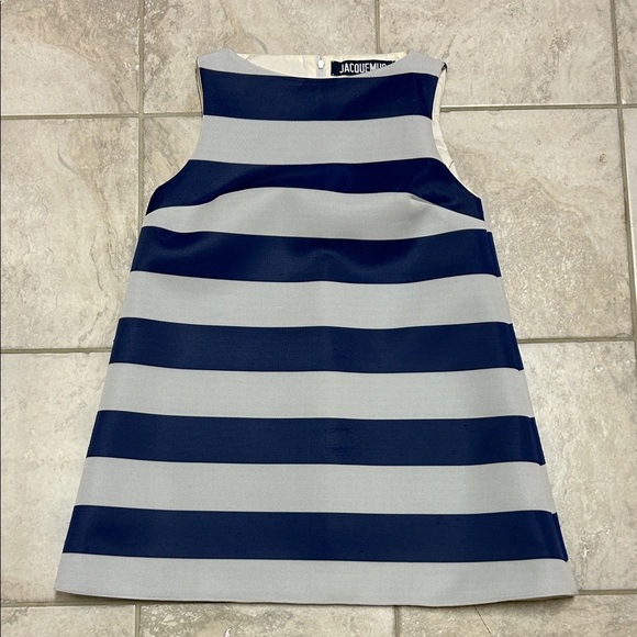 Jacquemus Navy and Gray Striped Dress EUR 38 (US 2/4) - Picture 1 of 10